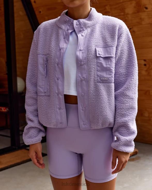 Chaqueta polar alpina - lila pálido mujer LSKD VP42D466 vestir