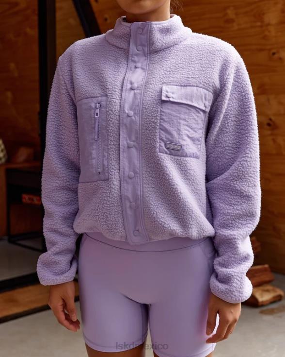 Chaqueta polar alpina - lila pálido mujer LSKD VP42D466 vestir