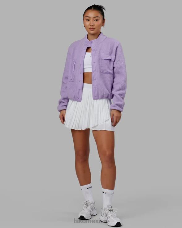 Chaqueta polar alpina - lila pálido mujer LSKD VP42D466 vestir