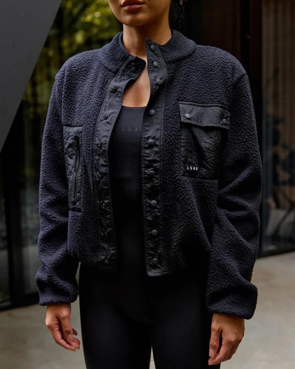 Chaqueta polar alpina - negro mujer LSKD VP42D463 vestir