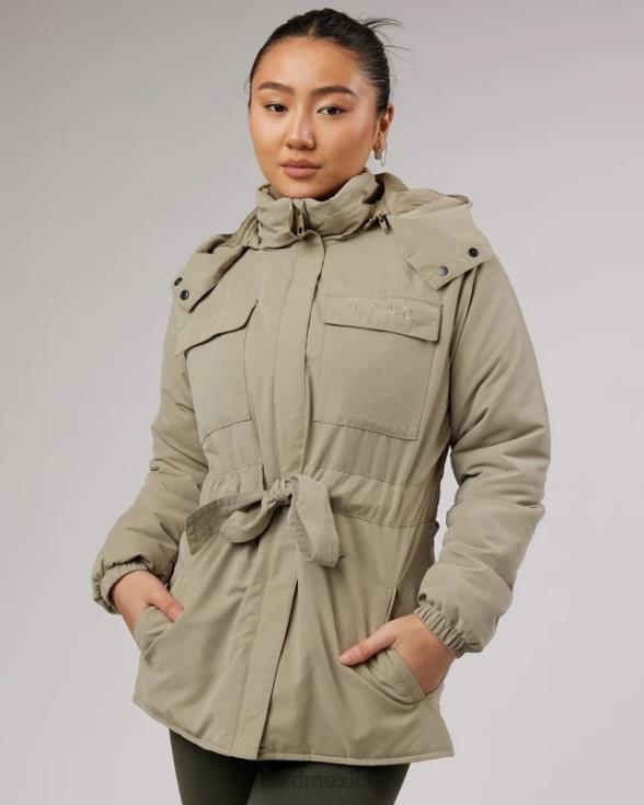 Chaqueta tapered con cintura anudada - laurel oak mujer LSKD VP42D495 vestir