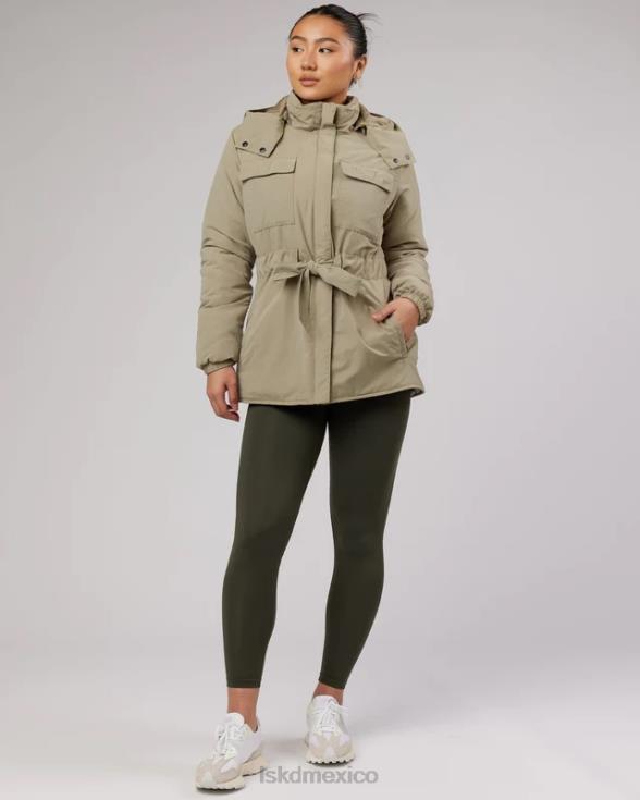 Chaqueta tapered con cintura anudada - laurel oak mujer LSKD VP42D495 vestir