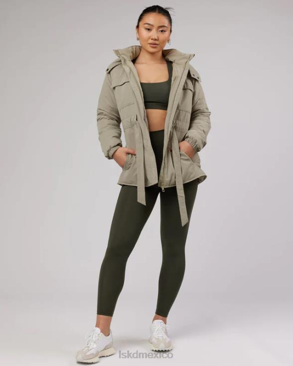 Chaqueta tapered con cintura anudada - laurel oak mujer LSKD VP42D495 vestir