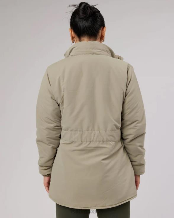 Chaqueta tapered con cintura anudada - laurel oak mujer LSKD VP42D495 vestir