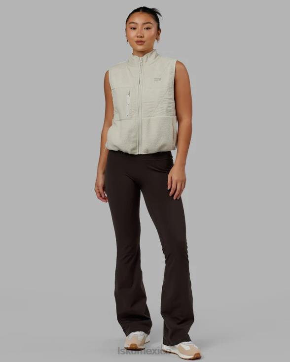 chaleco acolchado con pico - hueso mujer LSKD VP42D476 vestir