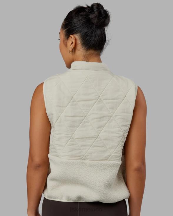 chaleco acolchado con pico - hueso mujer LSKD VP42D476 vestir