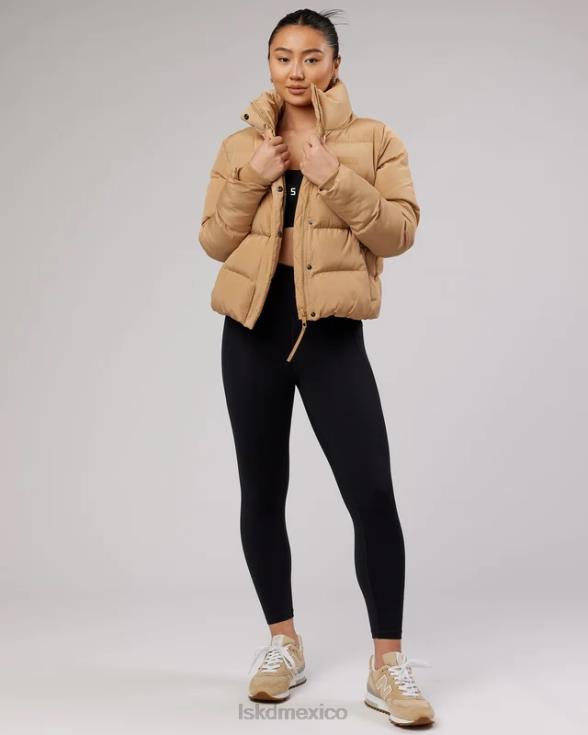 chaqueta acolchada diaria - camel mujer LSKD VP42D496 vestir