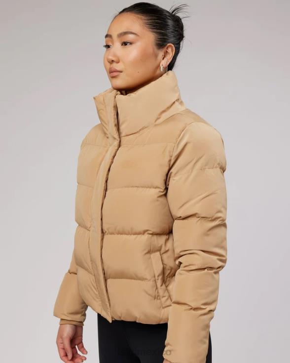 chaqueta acolchada diaria - camel mujer LSKD VP42D496 vestir