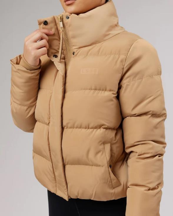 chaqueta acolchada diaria - camel mujer LSKD VP42D496 vestir