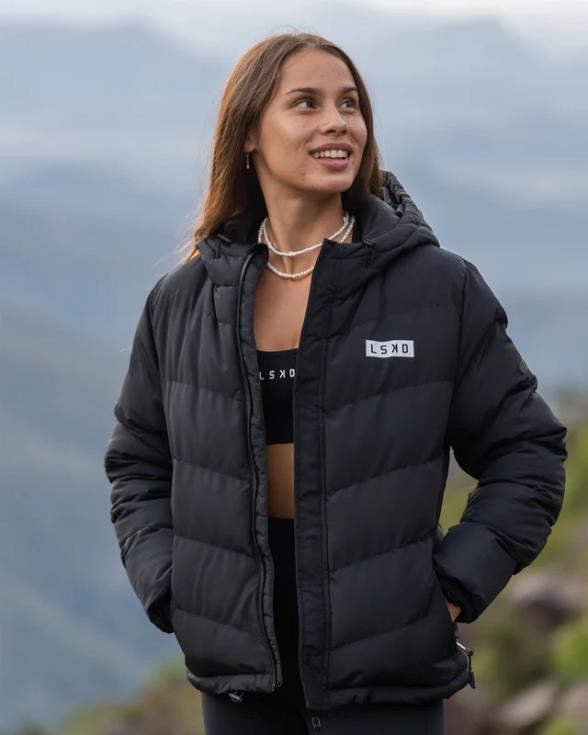 chaqueta acolchada tostada 23 - negro mujer LSKD VP42D469 vestir