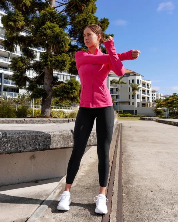 chaqueta con cremallera y zancada - boysenberry mujer LSKD VP42D478 vestir