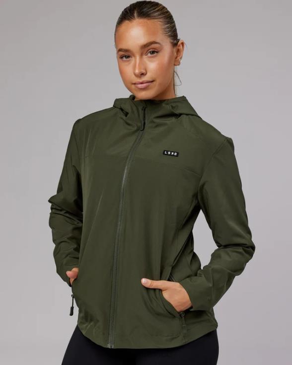 chaqueta de entrenamiento funcional - forest night mujer LSKD VP42D477 vestir