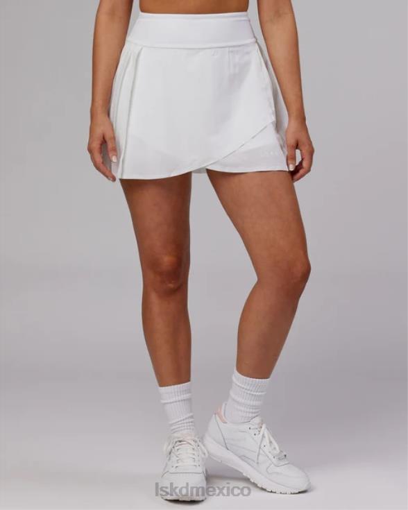 falda de rally - blanco mujer LSKD VP42D809 vestir