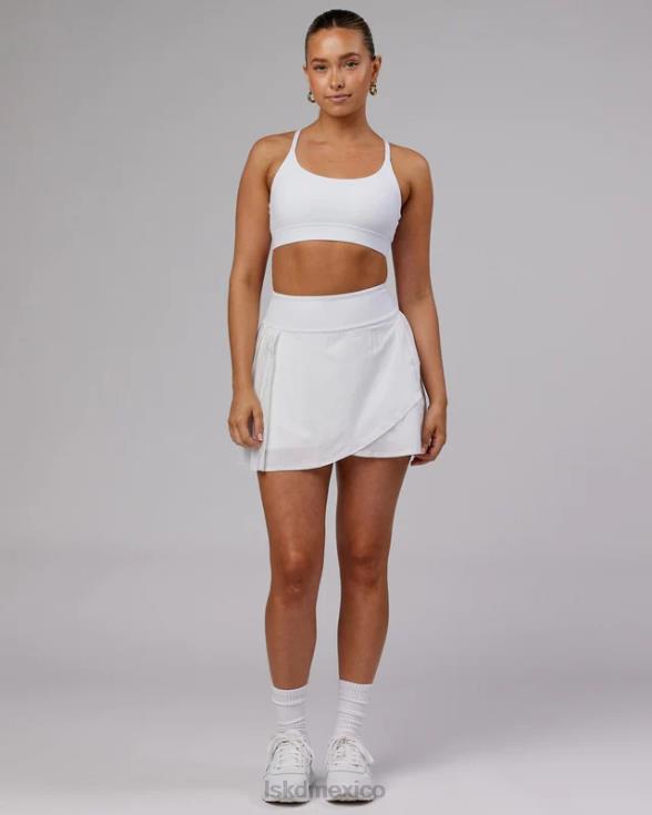 falda de rally - blanco mujer LSKD VP42D809 vestir