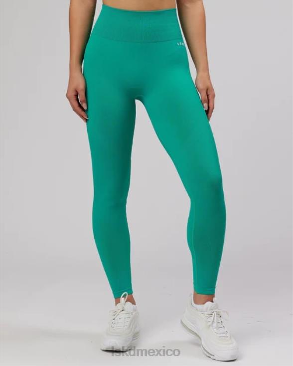 Mallas largas ilimitadas sin costuras - Hyper Teal mujer LSKD VP42D706 vestir
