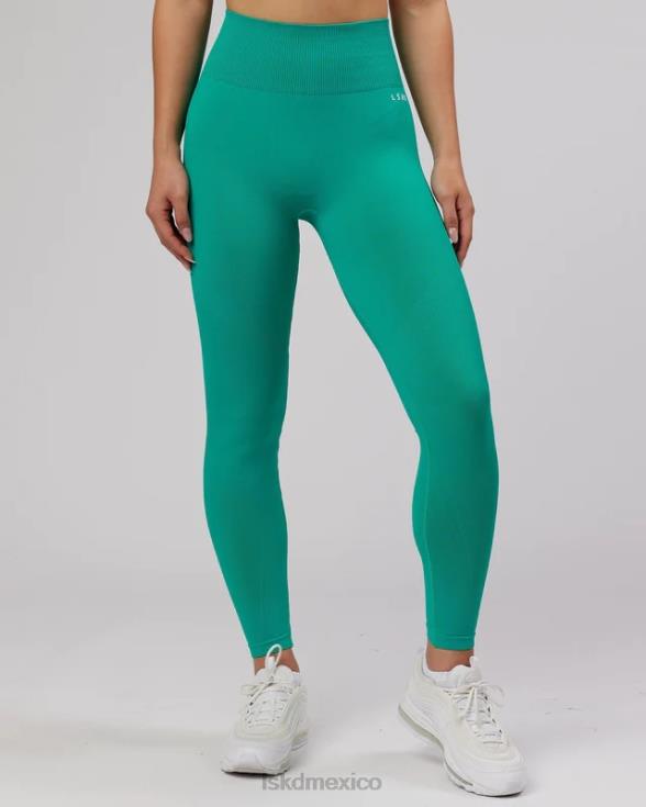 Mallas largas ilimitadas sin costuras - Hyper Teal mujer LSKD VP42D706 vestir
