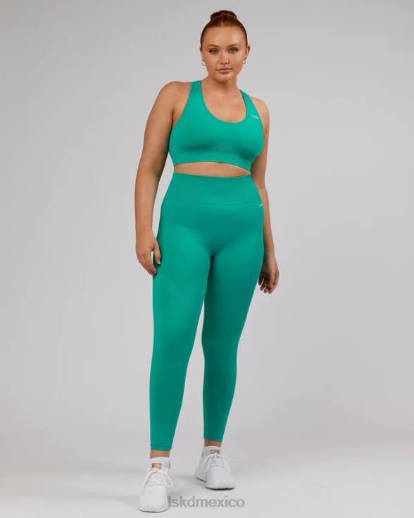 Mallas largas ilimitadas sin costuras - Hyper Teal mujer LSKD VP42D706 vestir