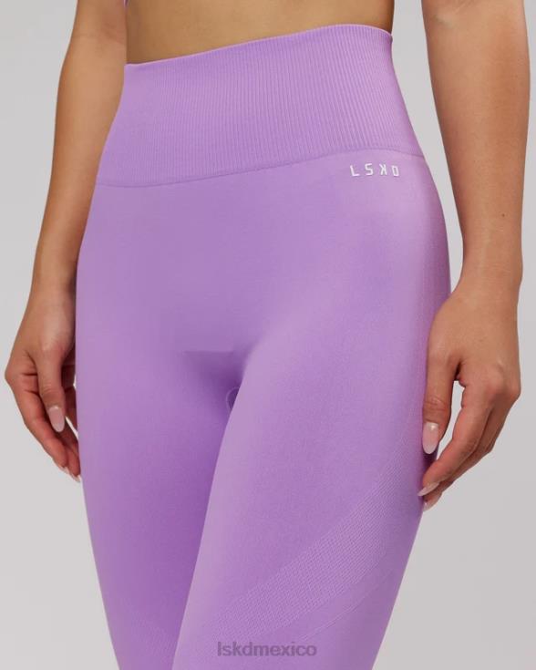 Mallas largas ilimitadas sin costuras - lila mujer LSKD VP42D703 vestir