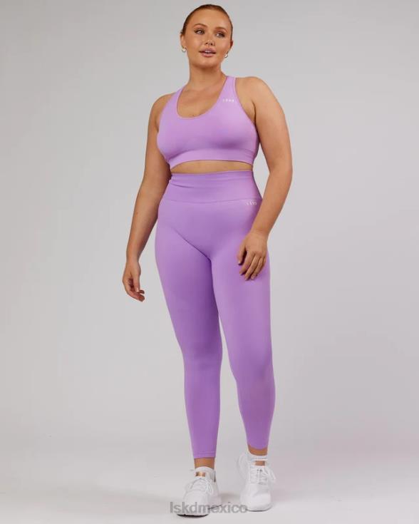 Mallas largas ilimitadas sin costuras - lila mujer LSKD VP42D703 vestir