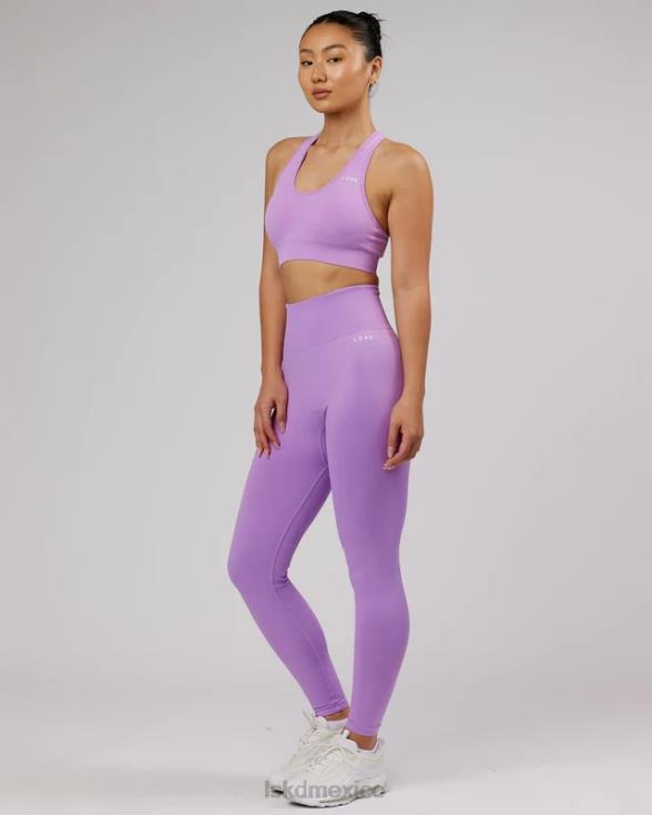 Mallas largas ilimitadas sin costuras - lila mujer LSKD VP42D703 vestir