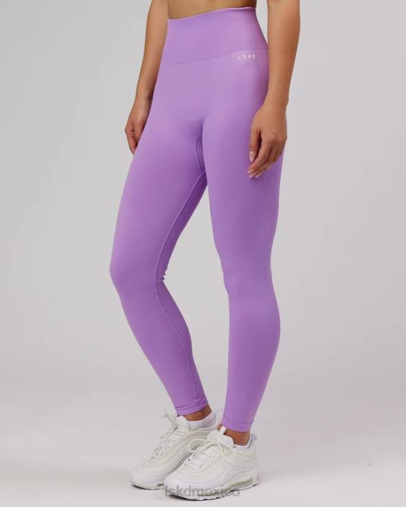 Mallas largas ilimitadas sin costuras - lila mujer LSKD VP42D703 vestir