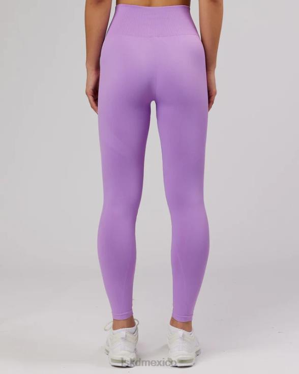 Mallas largas ilimitadas sin costuras - lila mujer LSKD VP42D703 vestir