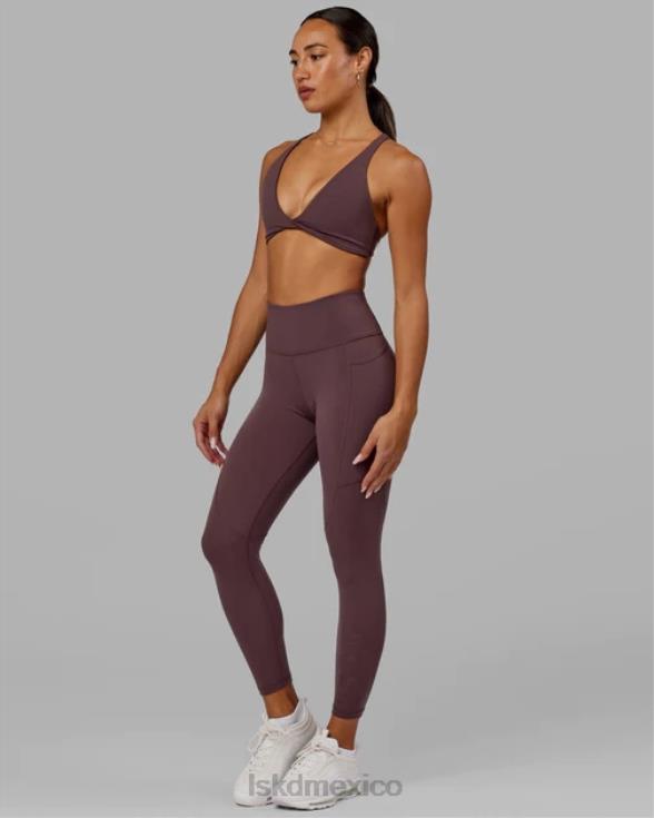 rep 7/8 de longitud apretado - ciruela mujer LSKD VP42D671 vestir