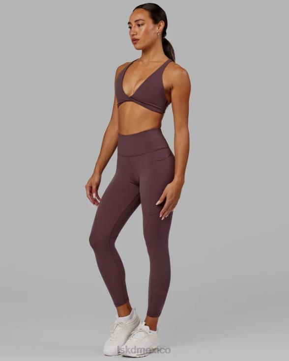 rep 7/8 de longitud apretado - ciruela mujer LSKD VP42D671 vestir