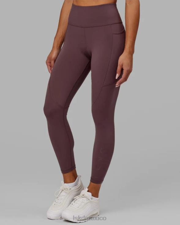 rep 7/8 de longitud apretado - ciruela mujer LSKD VP42D671 vestir