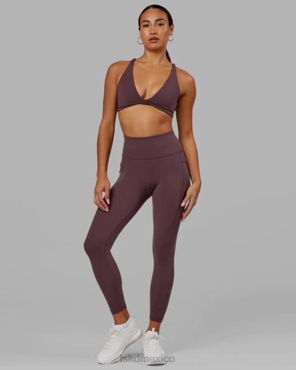 rep 7/8 de longitud apretado - ciruela mujer LSKD VP42D671 vestir