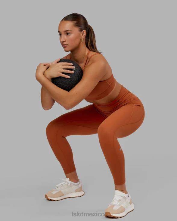 Fusion leggings de longitud 7/8 - castaño rojizo mujer LSKD VP42D634 vestir