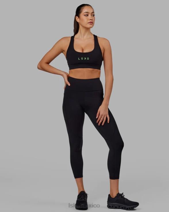 Legging de 7/8 de longitud - negro-manzana menta mujer LSKD VP42D612 vestir