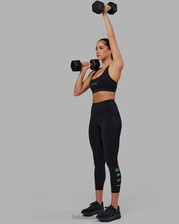 Legging de 7/8 de longitud - negro-manzana menta mujer LSKD VP42D612 vestir