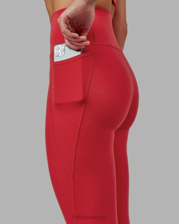 Legging fusion de 7/8 de longitud - escarlata mujer LSKD VP42D631 vestir