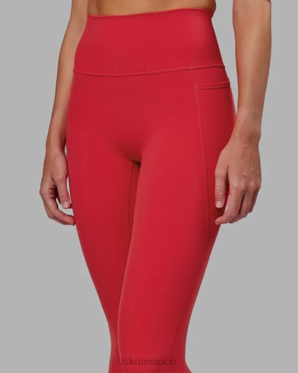 Legging fusion de 7/8 de longitud - escarlata mujer LSKD VP42D631 vestir