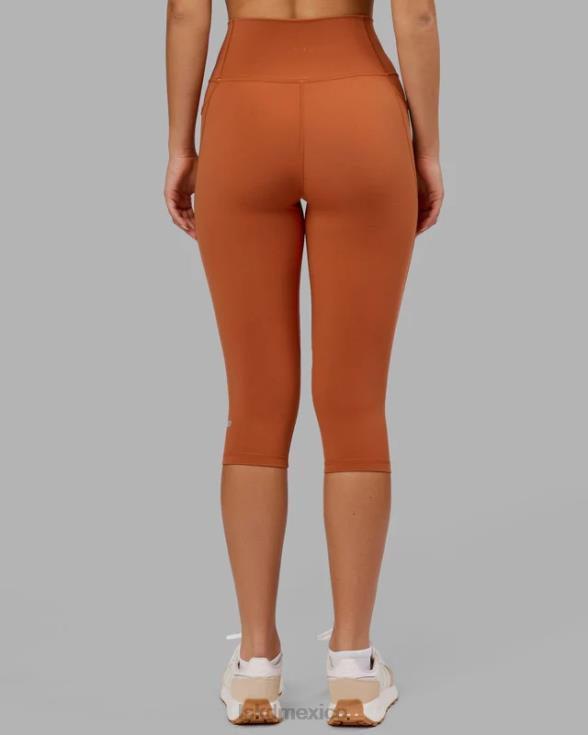 Legging fusion de longitud 3/4 - castaño rojizo mujer LSKD VP42D704 vestir