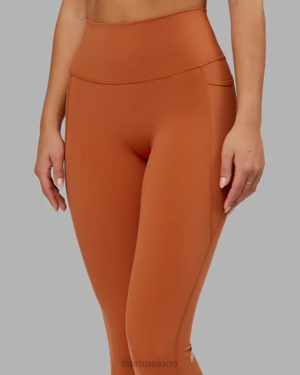 Legging fusion de longitud 3/4 - castaño rojizo mujer LSKD VP42D704 vestir