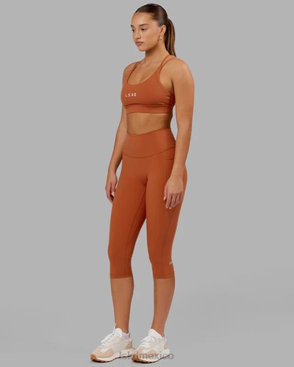 Legging fusion de longitud 3/4 - castaño rojizo mujer LSKD VP42D704 vestir