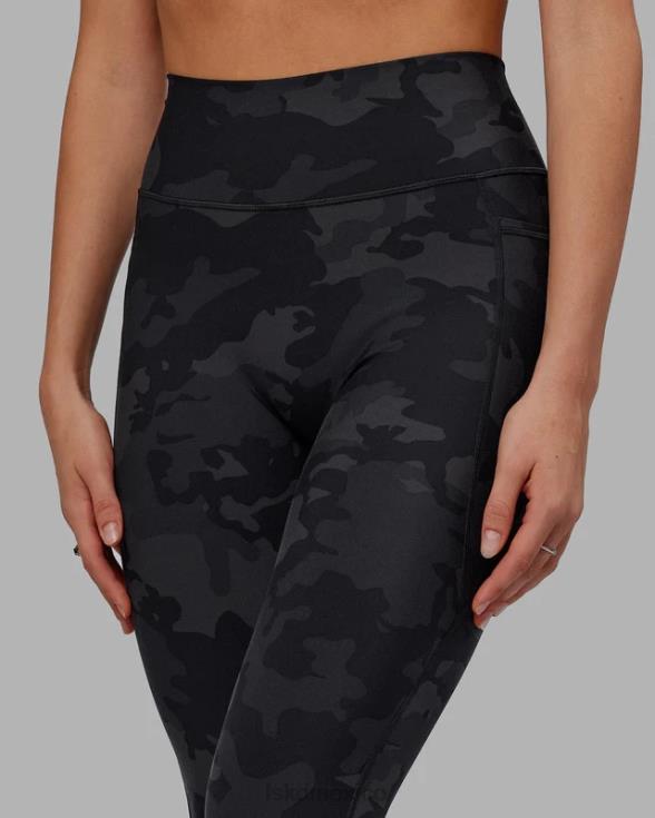 Legging fusion de longitud 7/8 - camuflaje negro mujer LSKD VP42D552 vestir