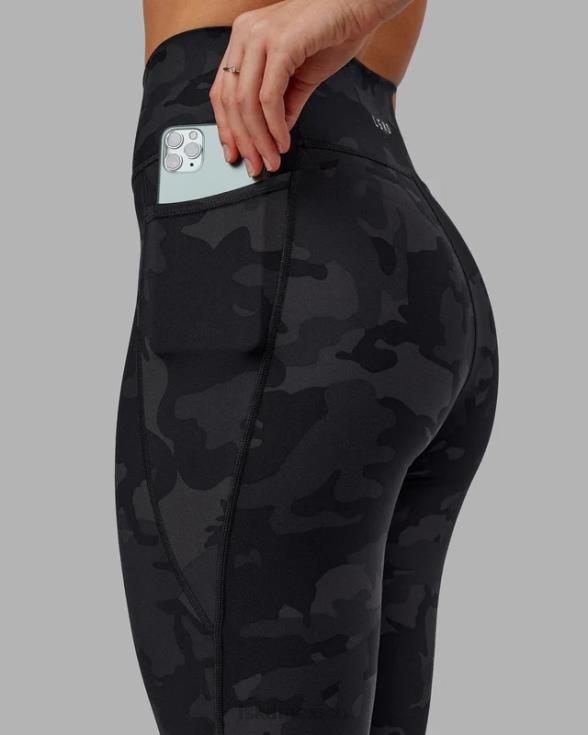 Legging fusion de longitud 7/8 - camuflaje negro mujer LSKD VP42D552 vestir