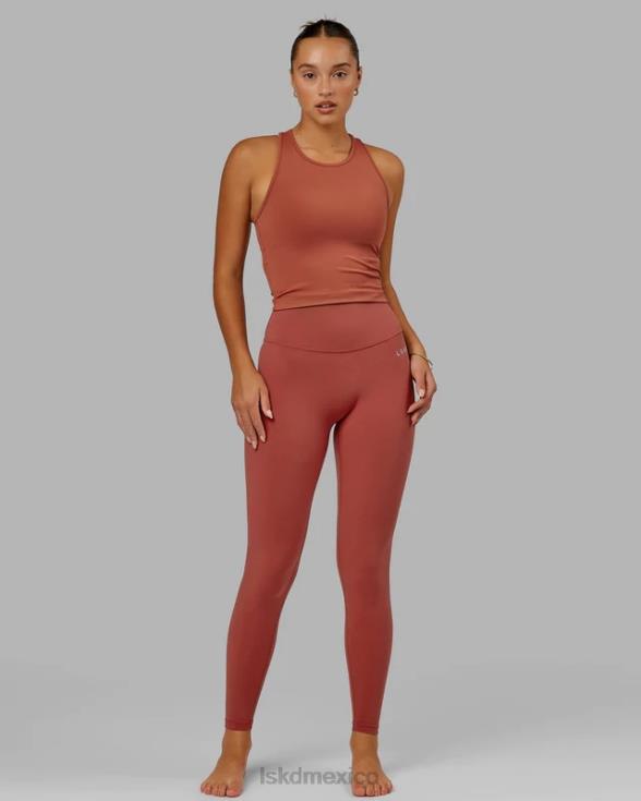 Legging largo completo Base 2.0 - paprika mujer LSKD VP42D711 vestir