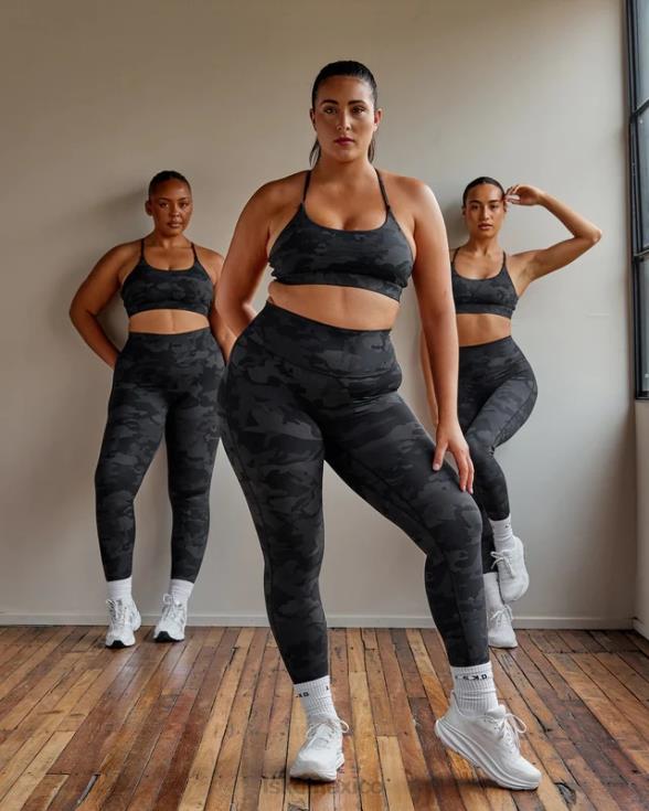 Legging largo completo Elixir - camuflaje negro mujer LSKD VP42D550 vestir