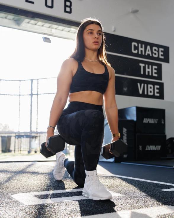 Legging largo completo Fusion - camuflaje negro mujer LSKD VP42D560 vestir