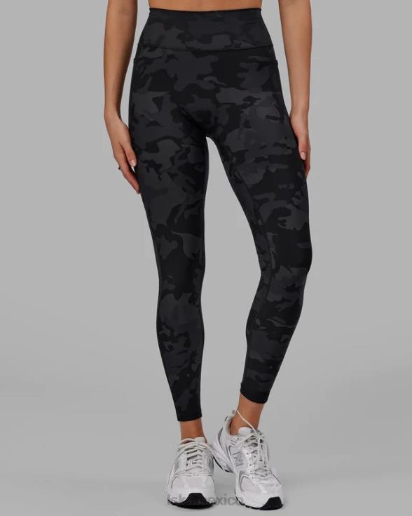 Legging largo completo Fusion - camuflaje negro mujer LSKD VP42D560 vestir