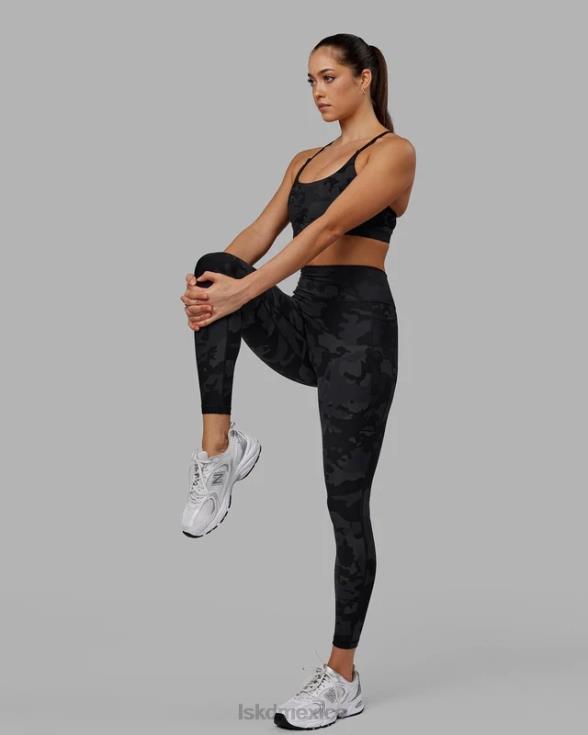 Legging largo completo Fusion - camuflaje negro mujer LSKD VP42D560 vestir