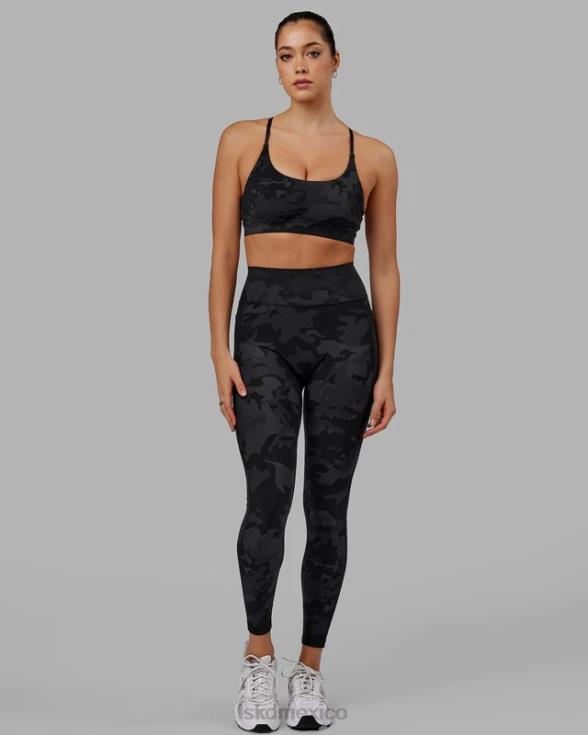 Legging largo completo Fusion - camuflaje negro mujer LSKD VP42D560 vestir