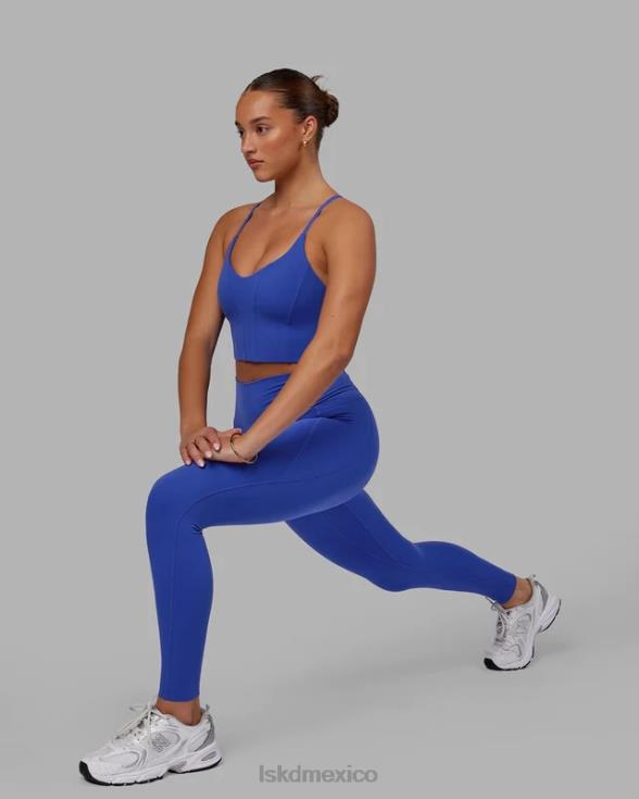 Legging largo completo con bolsillos elixir - power cobalt mujer LSKD VP42D575 vestir