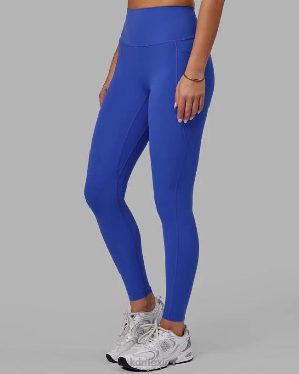Legging largo completo con bolsillos elixir - power cobalt mujer LSKD VP42D575 vestir