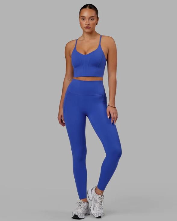 Legging largo completo con bolsillos elixir - power cobalt mujer LSKD VP42D575 vestir