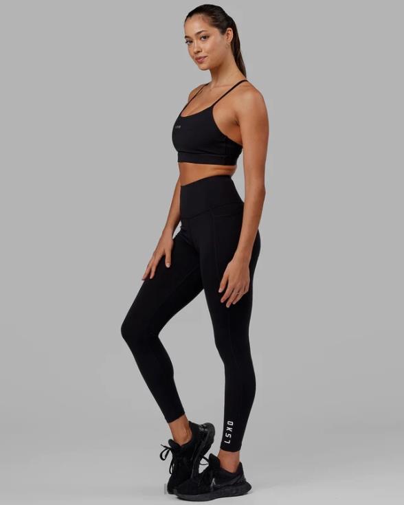 Legging largo flux - negro mujer LSKD VP42D529 vestir